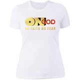 "On God" Metallic Gold Ladies T-Shirt