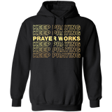 "Keep Praying" Metallic Gold Pullover Hoodie