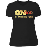 "On God" Metallic Gold Ladies T-Shirt