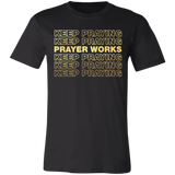 "Keep Praying" Metallic Gold T-Shirt